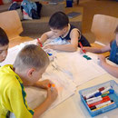 Die Kinder waren mit Eifer bei der Sache