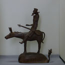 高岡銅器　名取川雅司造　蝋型鋳銅　人物像　一對　M　R7910 Yahoo!オークション -「名取川雅司」の落札相場・落札価格