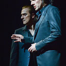 Friedemann Röhlig (Gremin), Marian Pop (Onegin), Foto: Nils Klinger
