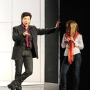 Geani Brad (Malatesta), Ingrid Frøseth (Norina), Foto: Nils Klinger