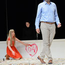 Ulrike Schneider (Olga), Bassem Alkhouri (Lenskij), Foto: Nils Klinger