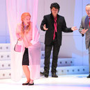 Ingrid Frøseth (Norina), Geani Brad (Malatesta), Krzysztof Borysiewicz (Don Pasquale), Foto: Nils Klinger