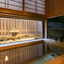 祇園の古代檜風呂夜