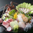 伊勢海老と鮑の造り