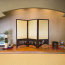 純金屏風床の間