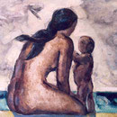 1987 - MATERNIDAD (73x92cms.)