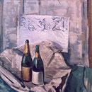 1978 - BOTELLAS Y DIBUJO (100x81cms.)