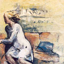 1977 - MUJER EN EL SOFÁ (54x65cms.)