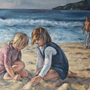 2011 - NIÑAS EN LA PLAYA (97x130cms.)
