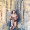 1987 - MATERNIDAD EN LA CALLE (41x33cms.)