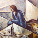 1989 - MUJER ASOMADA (91x127cms.)