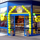 Ballondekoration für Neueröffnung Filiale Bäckerei  Fischer