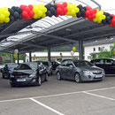 WM-Ballondekoration Autohaus Südstern