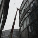 Glasreinigung bei Schnee