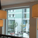 Blick vom neuen Cafe Cord in den Innenhof