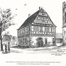 1594 erbautes Altes Rathaus, Gründungsstätte des Chorsängervereins (1879 abgerissen)