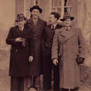 v. l. Karl Braun, Erich Weber Günther Stadler und Mathäus Seithel