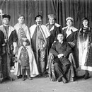 Theatergruppe v.l. Johannes Hoffmann, Maria Kästel, Richard Klohe, ...Heinrich Röther, Barbara Jungmann 