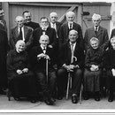 Altennachmittag mit Bürgermeister Karl Ramsel und Pfarrer Rieder: l.u. Apollonia Hauß; r.u. Frau Wächtler, geb. Schaaf und Katharina Weber 