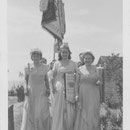 Ehrendamen beim 160jährigen Jubiläum 1951; Katharina Seithel, Hildegunde Sprißler, Resel Nebel