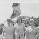 Ehrendamen beim 160jährigen Jubiläum 1951; Katharina Seithel, Hildegunde Sprißler, Resel Nebel