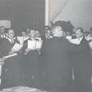 Festchor 1966 mit ihrem Dirigenten Victor Klein beim Dreikönigs-Imbs