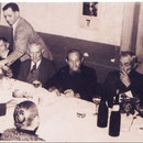 Altennachmittag mit Bürgermeister Karl Ramsel und Pfarrer Rieder: v.l. Michael Henrich, Jean Nett, Franz Kästel, Josef Funk, Jakob Funk, Christoph Wächtler, 