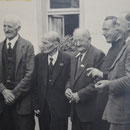Altentreffer mit Adam Becker, Franz Rößler, Rudolf Eberley und Pfarrer Rieder
