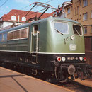 151 072 Bw Hagen-Eck als Zuglok für Personenzug nach Dillenburg im Bahnhof Siegen am 02. September 1984