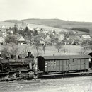 Netphen 1958: Lok 7 mit Personenzug Richtung Weidenau