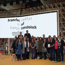 Mit den Beteiligten rund um "Scène 20" auf der Frankfurter Buchmesse 2017 (Foto: Staatstheater Mainz)