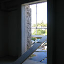 Ausblick aus der ersten Etage zur Straße