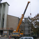 Weiterarbeit am Treppenhaus