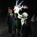 With Rudolph after the lantern parade