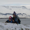 In the snow near Reykjavik.