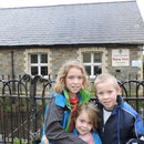 Outside Grandad's old school in New Inn