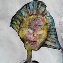 Wesensportrait, 2013, 32 x 25 cm, Lack und Aquarell auf Büttenpapier