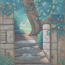 ニエーヴル 抜け道 Nièvre 61×50cm カンバスに油彩  l'huile sur toile 2012