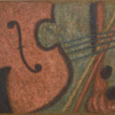 ヴァイオリン Violon  60×73cm カンバスに油彩 l'huile sur toile  2008