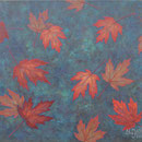  プラタナスの落葉 Feuilles tombées, Platanus 38×46cm カンバスに油彩 l'huile sur toile  2018