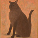 優雅な猫Le chat élégant  61×50cm カンバスに油彩 l'huile sur toile  2005