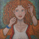 Lollipop candy　61×50cm カンバスに油彩  l'huile sur toile  2021