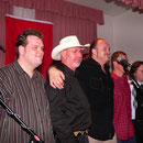 left to right: Aaron Till ( Mark Chesnutt Band) Scott Shipley, Earny Covax