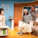 Virginie Houët, Marc-André Tessier, André St-Onge, Josianne Lavoie - Oscar - Théâtre de l'Île - 2013 - Photo Marianne Duval