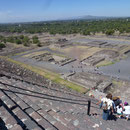 Les ruines de Teotihuacan vues de la pyramide du soleil