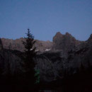 Sonnenuntergang an der Höllentalangerhütte