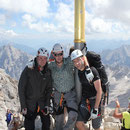 Am 2.964m hohen Gipfel der Zugspitze