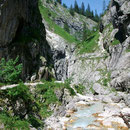 Der sog. Höllentalanger kurz vor der Höllentalangerhütte