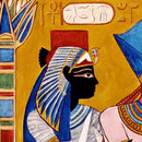 Königin Ahmes Nefertari (18. Dynastie) - Daniela Rutica: Ahmes Nefertari (Detail), Acryl/Lw., 2014