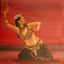 Daniela Rutica: Sophia - Tribal Fusion, 50 x 50 cm, Acryl/Lw, 2012